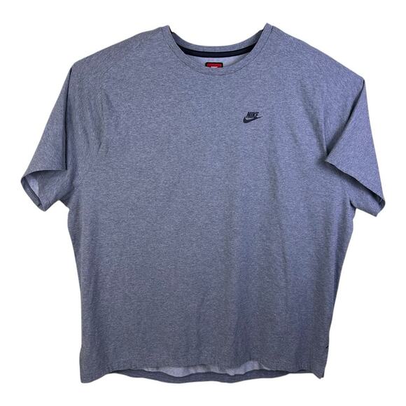 Nike Sportswear Bonded Shirt Mens Short Sleeve Gray Crew Neck 861520 608 4XL - Picture 1 of 14